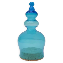 Bonbonnière en verre soufflé à la main par Bertil Vallien pour Kosta Boda, années 1970