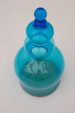 Bonbonnière en verre soufflé à la main par Bertil Vallien pour Kosta Boda, années 1970