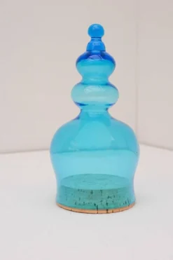 Bonbonnière en verre soufflé à la main par Bertil Vallien pour Kosta Boda, années 1970