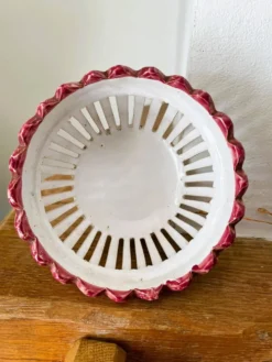 Bonbonnière porcelaine ajourée vintage