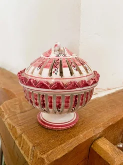 Bonbonnière porcelaine ajourée vintage
