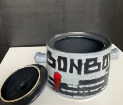 Bonbonnière vintage en céramique de Vallauris signée