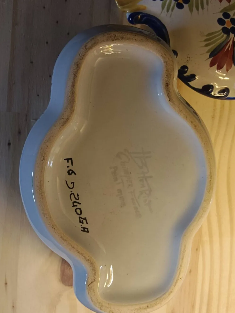 Bonbonnière vintage en faïence HB Henriot Quimper