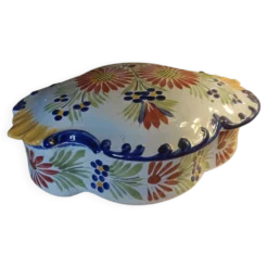 Bonbonnière vintage en faïence HB Henriot Quimper