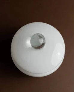Bonbonnière vintage Murano avec couvercle - blanc et transparent, intemporelle - Italie années 1970 - décoration de table, art du verre, idée cadeau rétro