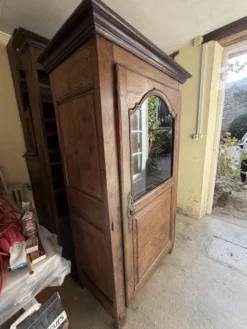 Bonnetière normande ancienne en chêne – meuble de campagne