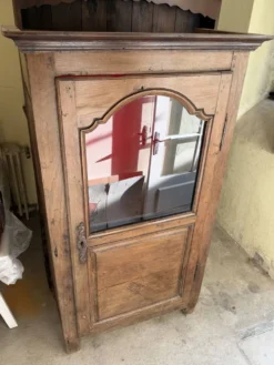 Bonnetière normande ancienne en chêne – meuble de campagne