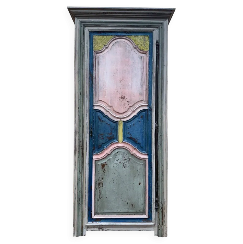 Bonnetière un vantail – Chêne massif polychrome