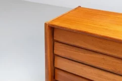 Bosteels Meubelen unique petit buffet en noyer Belgique 1960