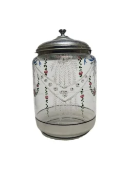 Boîte à biscuits Art Nouveau danoise, années 1890