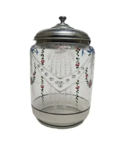 Boîte à biscuits Art Nouveau danoise, années 1890