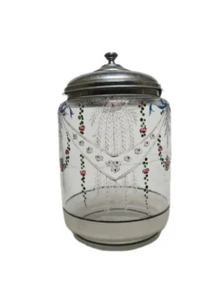 Boîte à biscuits Art Nouveau danoise, années 1890
