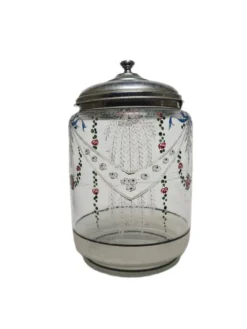 Boîte à biscuits Art Nouveau danoise, années 1890