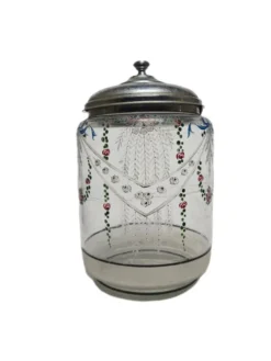 Boîte à biscuits Art Nouveau danoise, années 1890