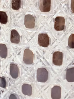Boîte à biscuits, seau à glace vintage en cristal taillé et métal argenté