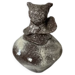 Boîte couverte anthropomorphe en céramique de Vallauris - Atelier Luc
