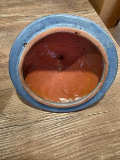 Boîte couverte / Sucrier céramique Vallauris Agnès Escala Années 60