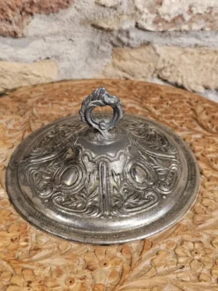 Boîte en verre bohémien antique Carl Hosch vers 1906