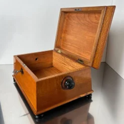 Boîte historiciste en placage de frêne floral et en palissandre, Autriche, années 1880.