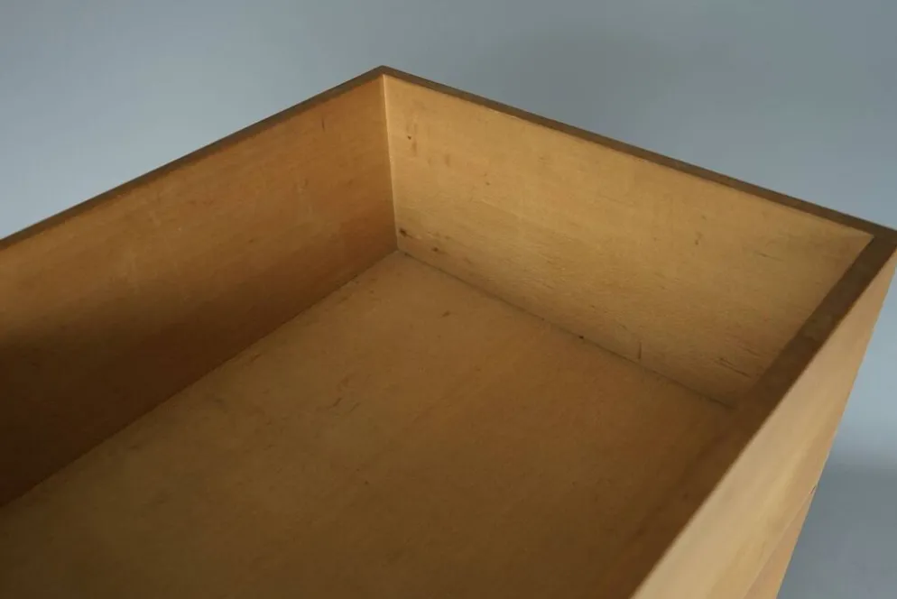 Boîtes de rangement en bois de hêtre par Wim den Boon, 1967. Ensemble de 4.