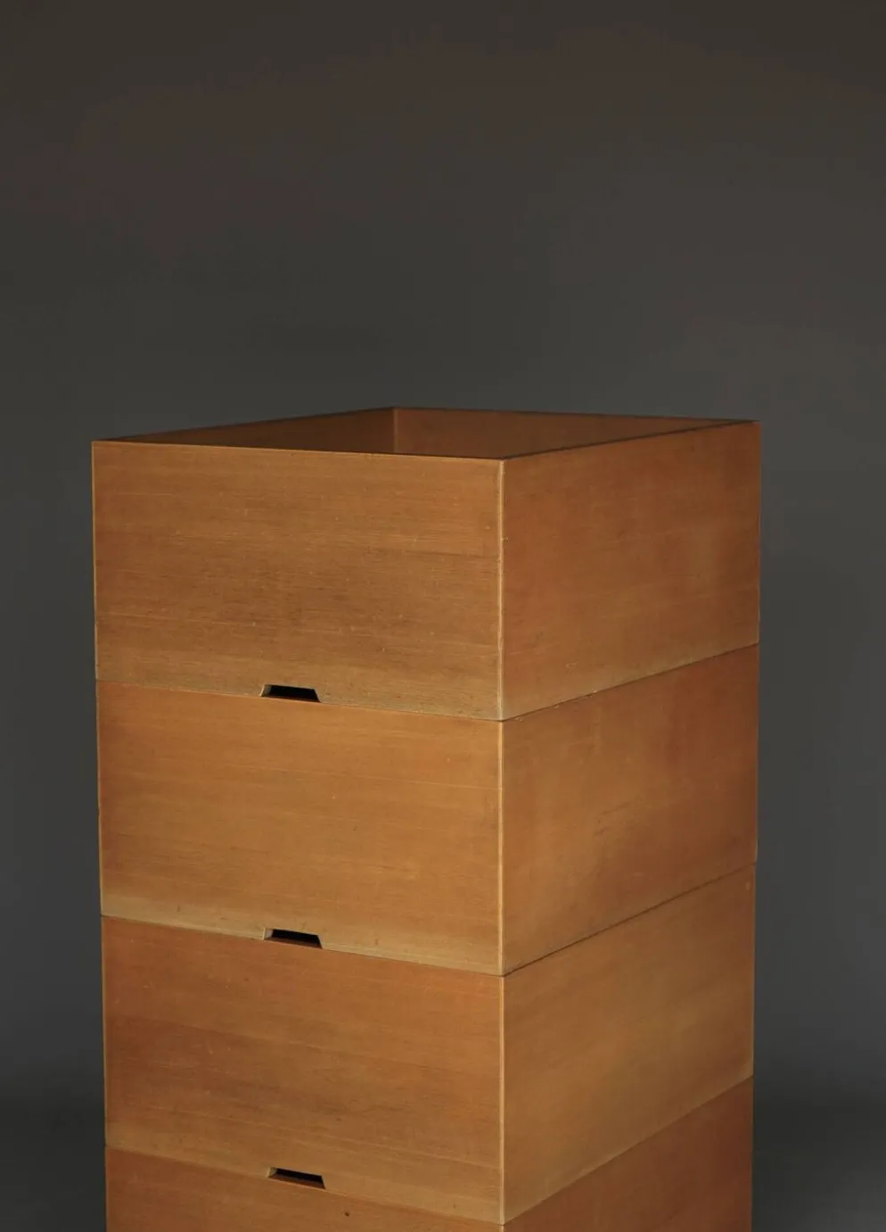 Boîtes de rangement en bois de hêtre par Wim den Boon, 1967. Ensemble de 4.