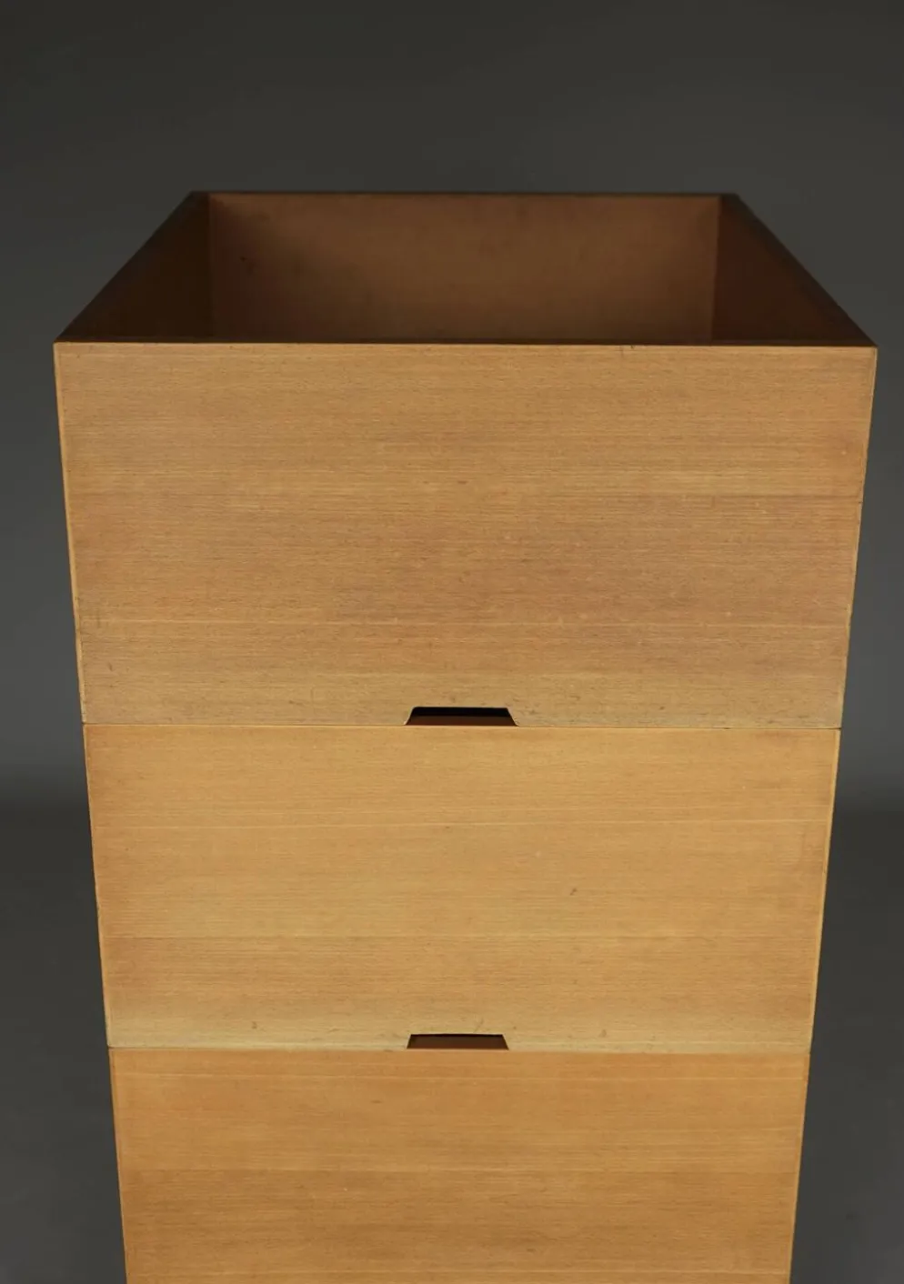 Boîtes de rangement en bois de hêtre par Wim den Boon, 1967. Ensemble de 4.