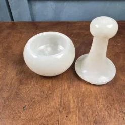 Boîte vintage en albâtre Alabastros Alvear – Forme flacon