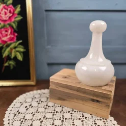 Boîte vintage en albâtre Alabastros Alvear – Forme flacon