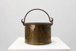Bouilloire en cuivre de style provençal français ancien, XIXe siècle