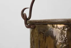 Bouilloire en cuivre de style provençal français ancien, XIXe siècle