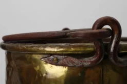 Bouilloire en cuivre de style provençal français ancien, XIXe siècle