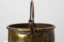 Bouilloire en cuivre de style provençal français ancien, XIXe siècle