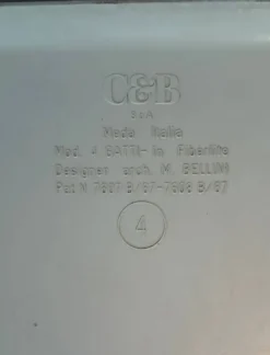 Bout de canapé Bellini pour C&B Italia 1967.