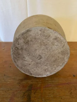 Bouteille Ancienne Grès Beige + Bouchon Bois Grand Volume Vintage