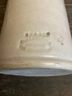 Bouteille ancienne paul langeron grès vernissé gris bouchon metal vint
