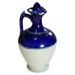 Bouteille ancienne terre de fer Saint Uze céramique carafe aiguiere