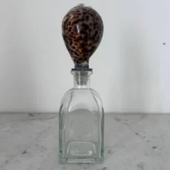 Bouteille avec bouchon coquillage