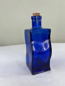 Bouteille bleu cobalt