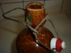 Bouteille bouillotte grès bouchon mécanique