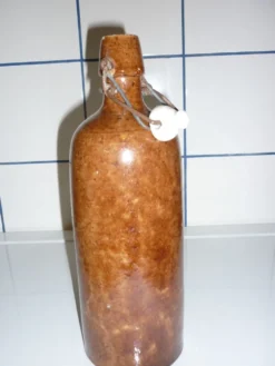 Bouteille bouillotte grès bouchon mécanique