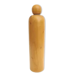 Bouteille carafe vintage en bois pin