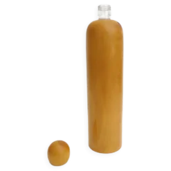 Bouteille carafe vintage en bois pin