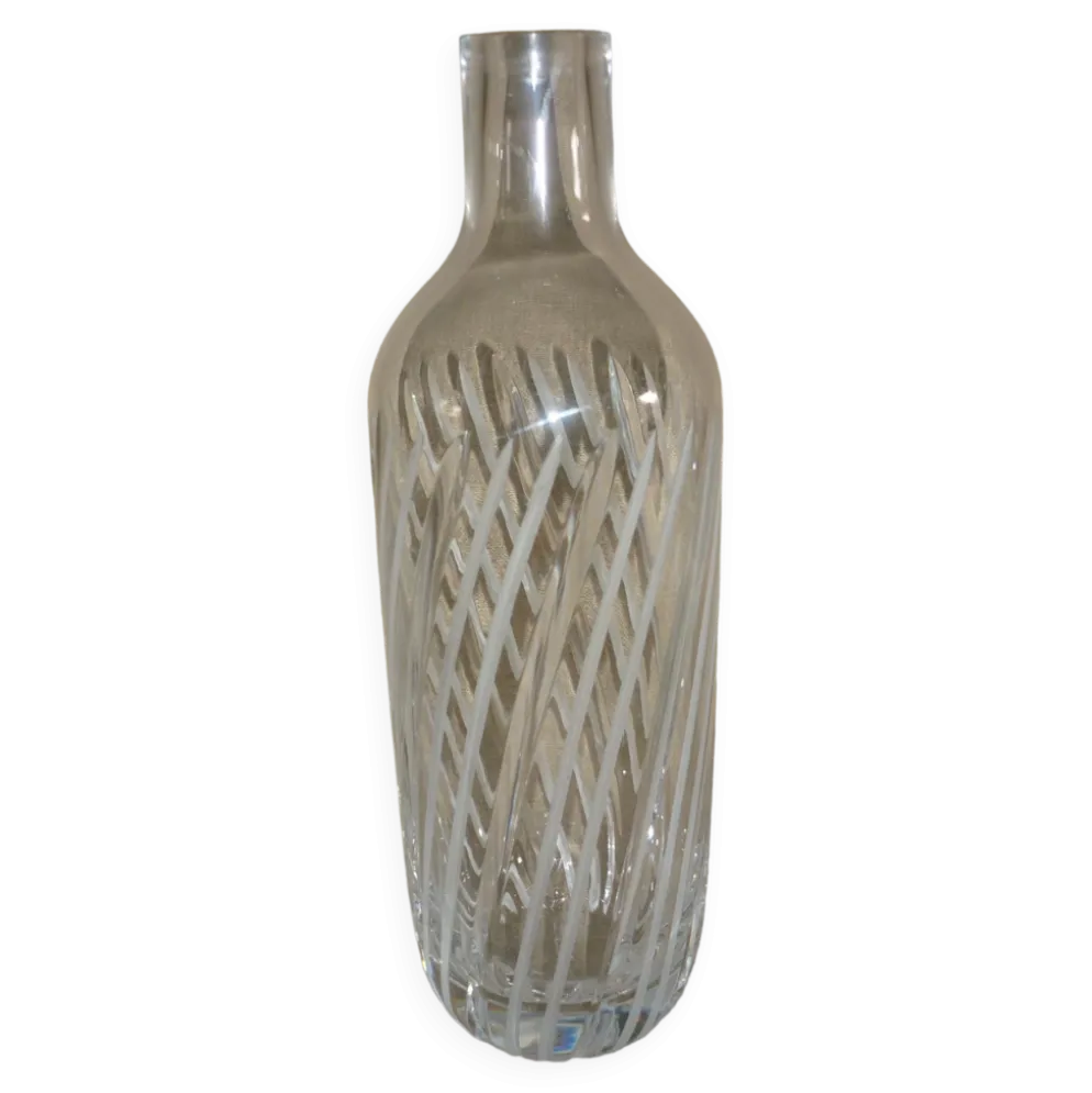 Bouteille ciselée en verre