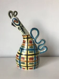 Bouteille céramique zoomorphe, Kéraluc, Georges Allier, années 50