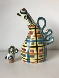 Bouteille céramique zoomorphe, Kéraluc, Georges Allier, années 50