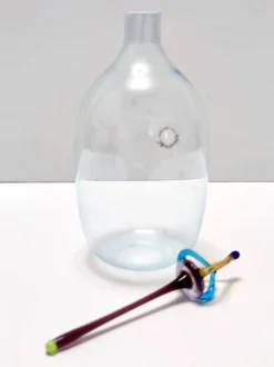Bouteille à décanter postmoderne en verre de Murano par Vincenzo Nason, Italie