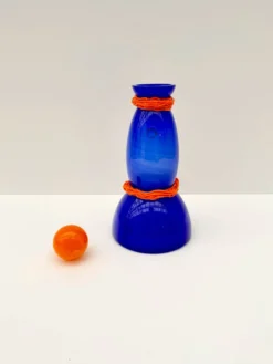 Bouteille de Vincenzo Nason & Cie en verre de Murano, Italie 1980