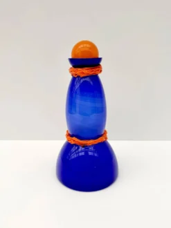 Bouteille de Vincenzo Nason & Cie en verre de Murano, Italie 1980