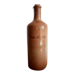 Bouteille eau de vie en grès Mongolfier vintage