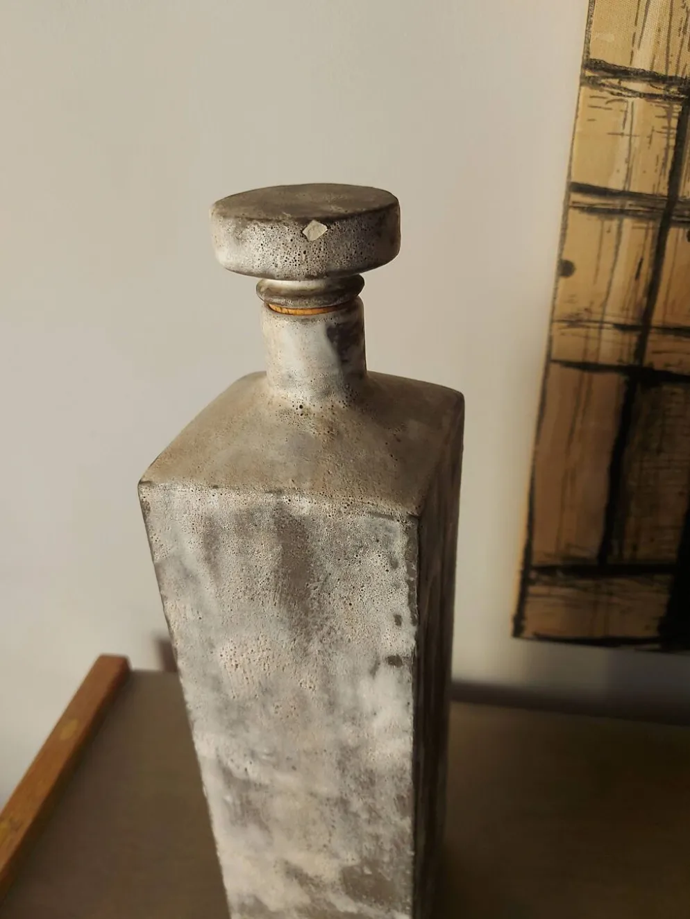 Bouteille en céramique Henri Cimal , Vallauris